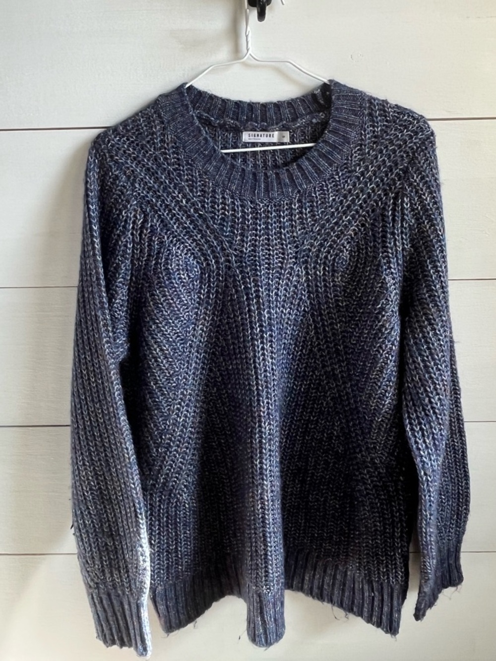 Reitmans Signature Multitone Blue Crewneck Sweater